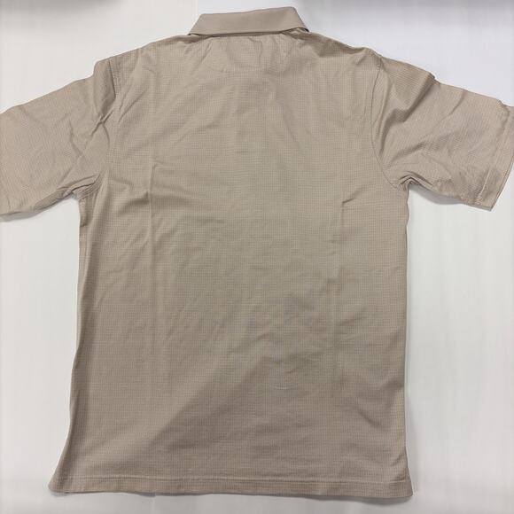 Jos A Bank Leadbetter Golf Shirt Men M Beige 100% Cotton Stays Cool Tech NEW - Picture 7 of 7